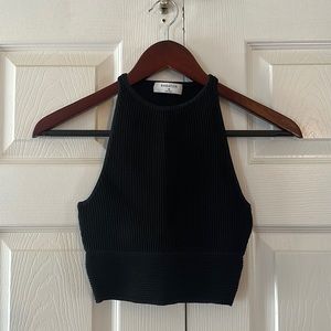 Aritzia sculpt knit crop tank top